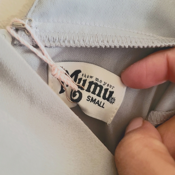 Show Me Your Mumu, Jenn Maxi Dress in Lily Showers, Grey, Size Small - Picture 11 of 11